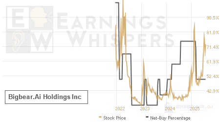 An historical view of the net recommendation of analysts covering Bigbear.Ai Holdings
