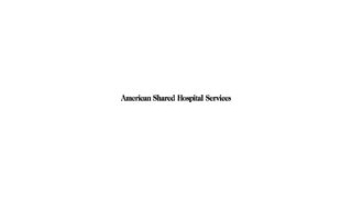 American Shared Hospital Services reports 
